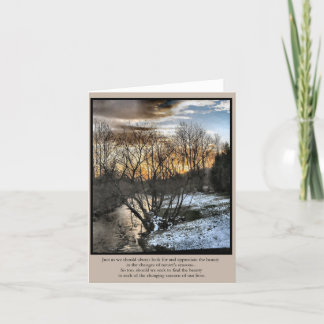 Cartão Estações inspiradas dos presentes de nossas vidas