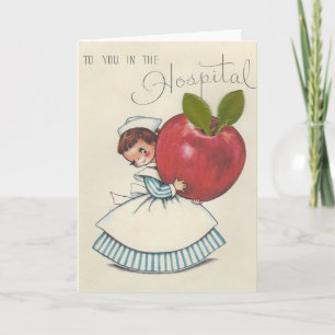 Cartão Estada do hospital do vintage