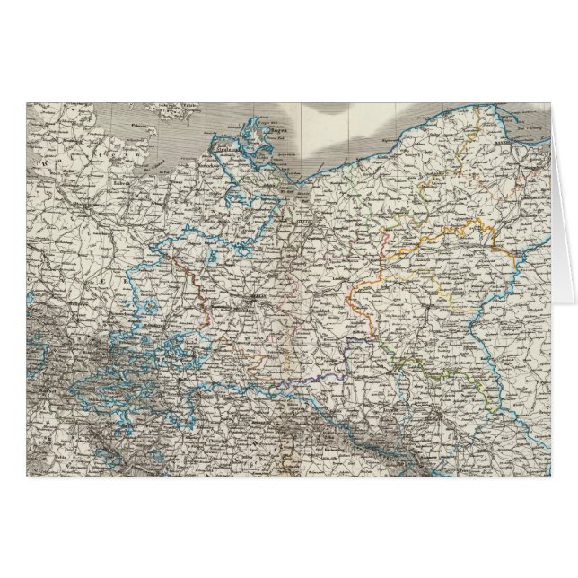 Cartão Estado da Preussische - Estado da Prússia (Frente Horizontal)