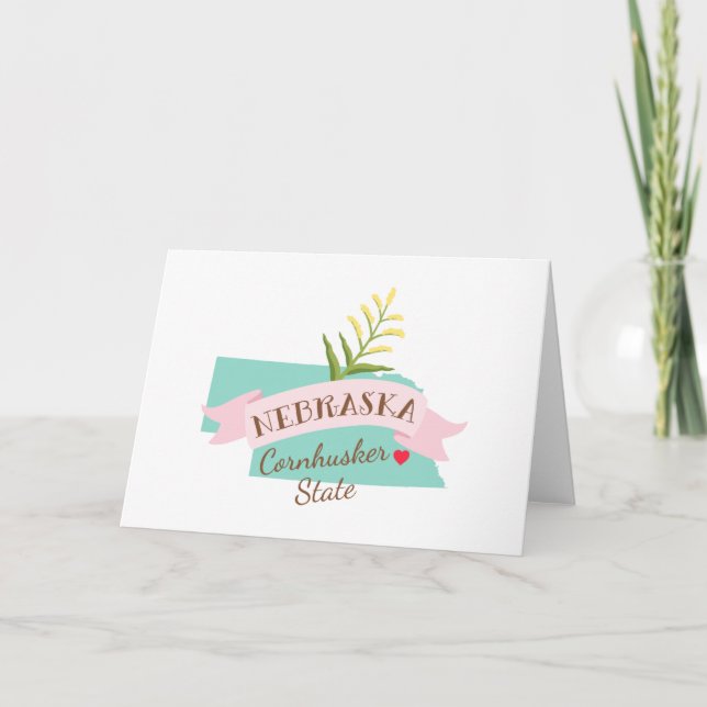 Cartão Estado de Cornhusker (Frente)