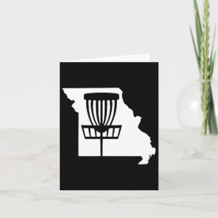 Cartão Estado de Golf de Disco do Missouri com Gráfico de