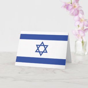 Cartão Estado de Israel Bandeira, Estrela do Judaísmo Dav