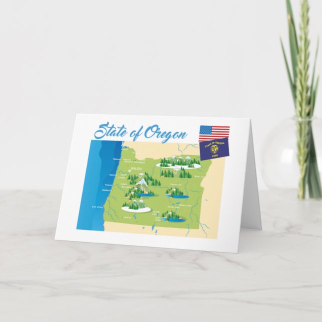 Cartão Estado de Oregon (Frente)