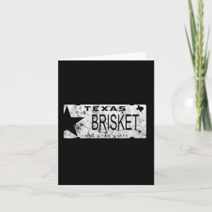 Cartão Estado Do Texas Brisket Licate Plate Plate Pitmast