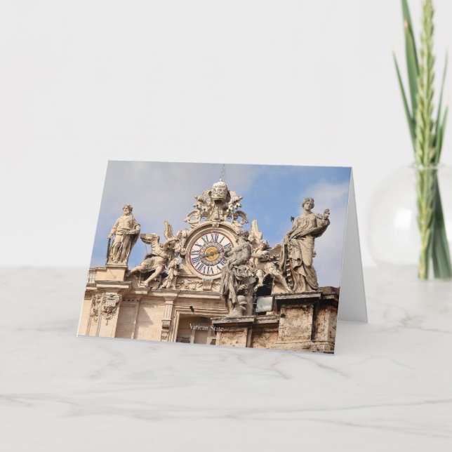 Cartão Estado vaticano, Itália, O Vaticano (Frente)