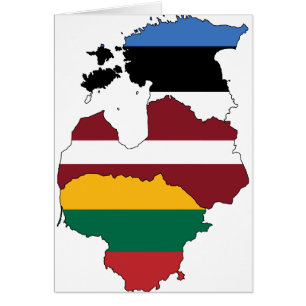 Cartão Estados Bálticos