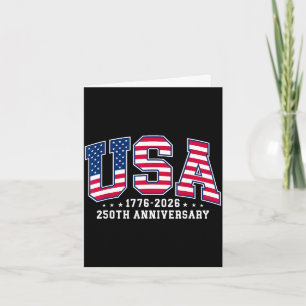 Cartão Estados Unidos 1776-2026 250º aniversário 4 de jul