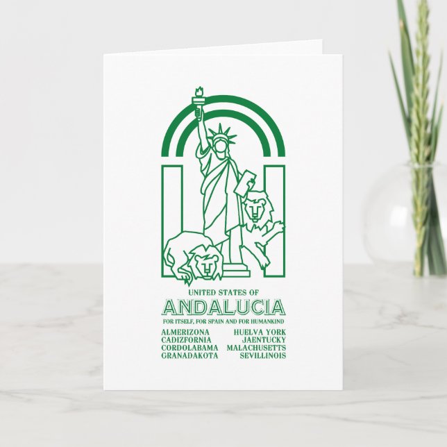 Cartão Estados Unidos da Andaluzia (Frente)