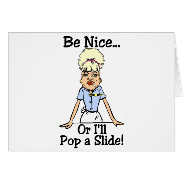 Cartão estale uma corrediça (Frente Horizontal)