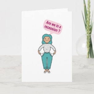 Cartão Estamos em recessão?
