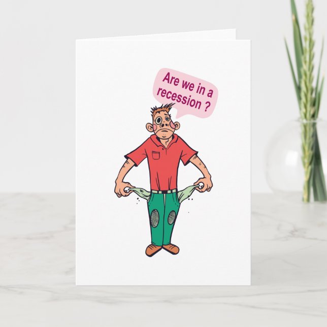 Cartão Estamos em recessão? (Frente)