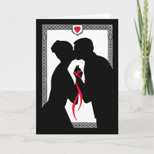 Cartão Estamos engajados Amarre o nó Selar o negócio