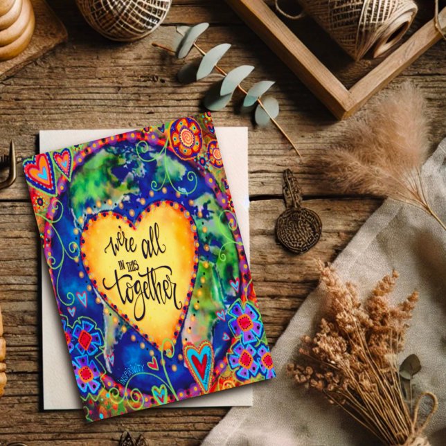 Cartão "Estamos todos juntos" Inspirividade (Criador carregado)
