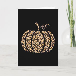 Cartão Estampa de leopardo de abóbora Cheetah Gráfica de