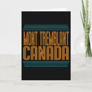 Cartão Estância de esqui Mont Tremblant Canadá Quebec Esq