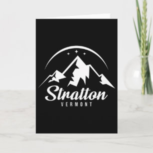 Cartão Estância de esqui Stratton Vermont Esqui Snowboard