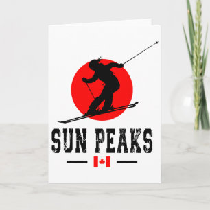 Cartão Estância de esqui Sun Peaks Canadá Montanhas Rocho