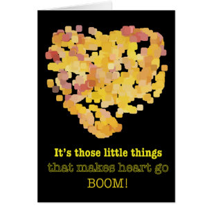 Cartão Estar apaixonado por aspas: São essas pequenas coi