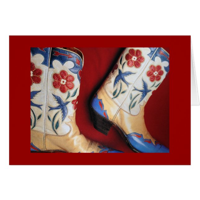CARTÃO ESTAS BOTAS SÃO FEITAS PARA COMEMORAR "50!" (Frente Horizontal)