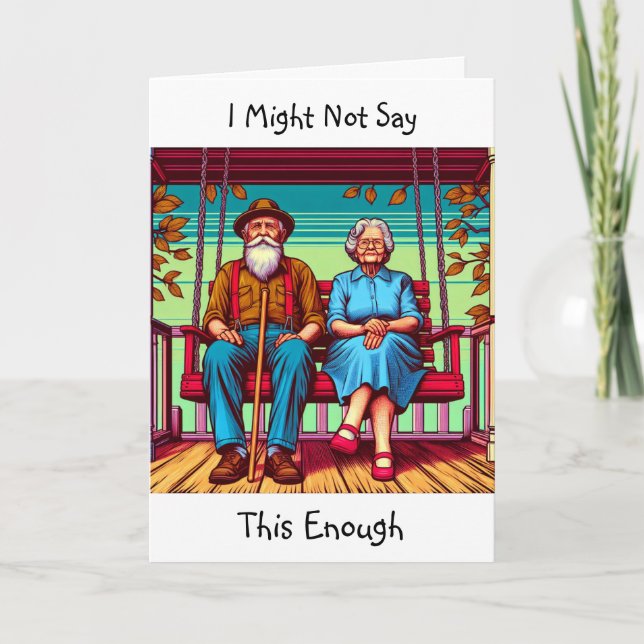 Cartão Estático mas Sentimental | Eu Te Amo (Frente)