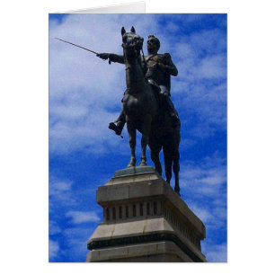 Cartão estátua boliviana