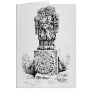 Cartão Estátua da deusa Coatlicue