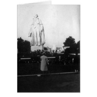 Cartão Estátua da Feira Mundial de 1939