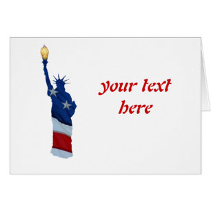 Cartão estátua da liberdade
