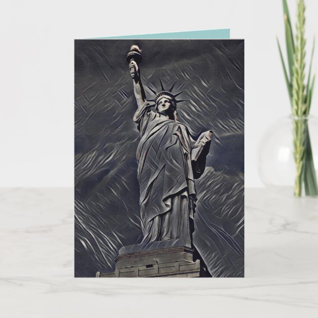 Cartão Estátua da Liberdade (Frente)