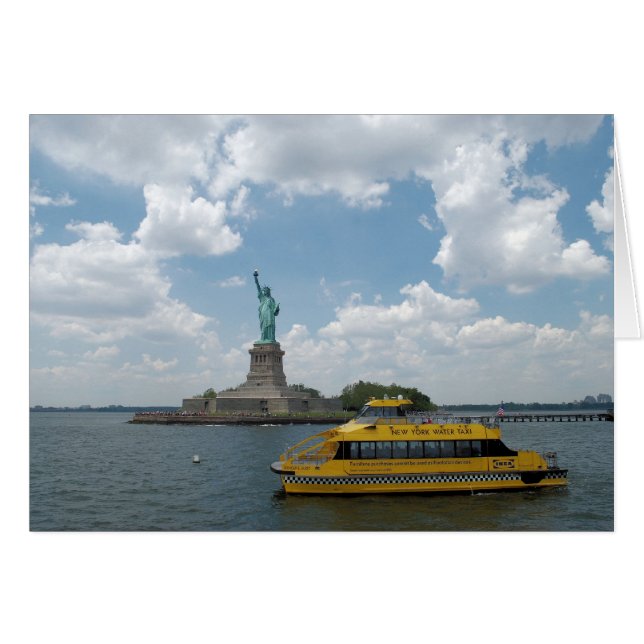 Cartão Estátua da Liberdade (Frente Horizontal)