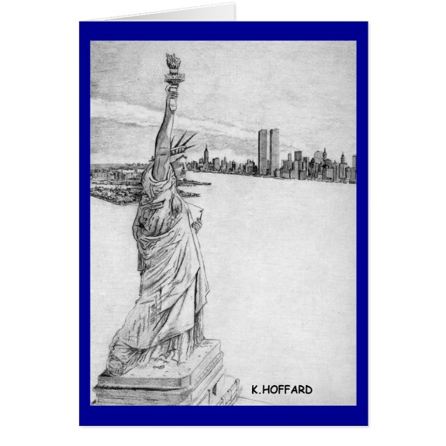 Cartão Estátua da liberdade (Frente)