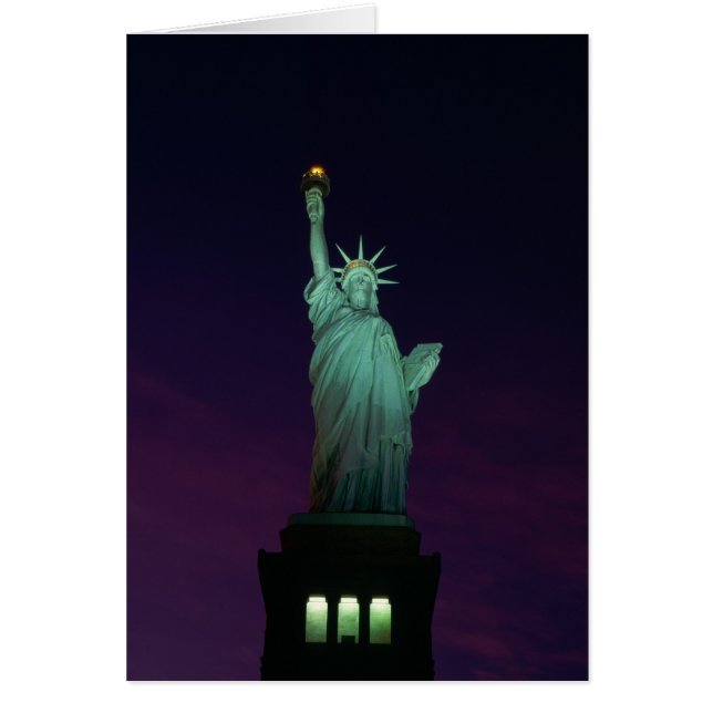 Cartão Estátua da Liberdade, Nova York, EUA 7 (Frente)