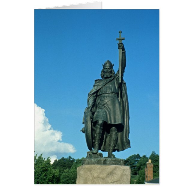 Cartão Estátua de Alfred o Excelente (Frente)