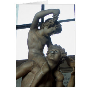 Cartão Estátua de Baco no Vaticano
