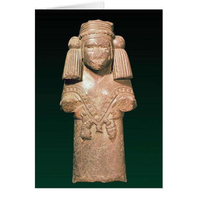 Cartão Estátua de Coatlicue, antiga terra e mãe (Frente)