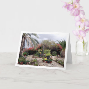 Cartão Estátua de Francisco de Assis em Capernaum