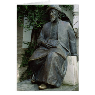 Cartão Estátua de Moses Maimonides