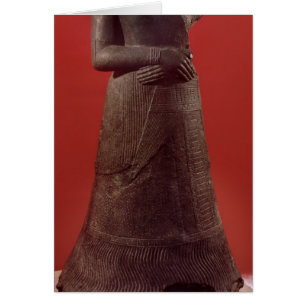 Cartão Estátua de Napirasu, esposa de Elamite King