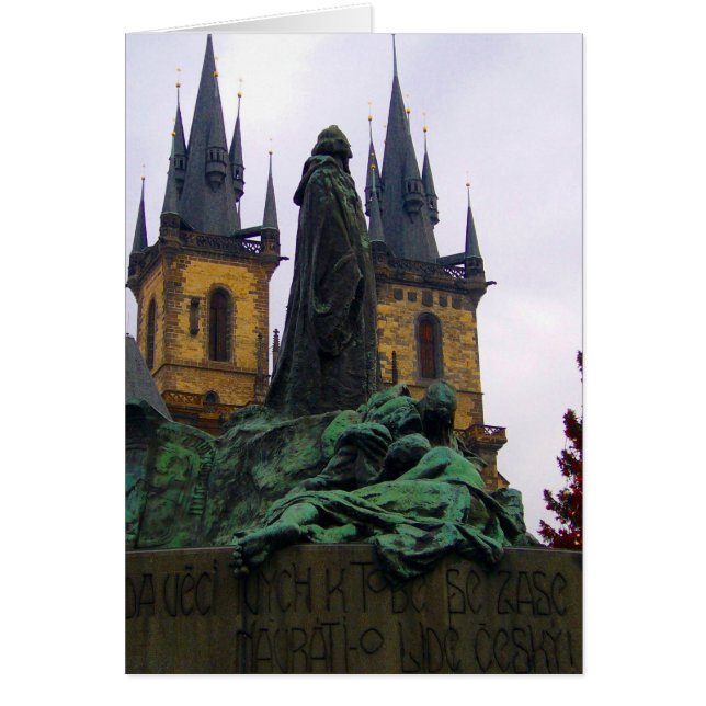 Cartão estátua de praga (Frente)