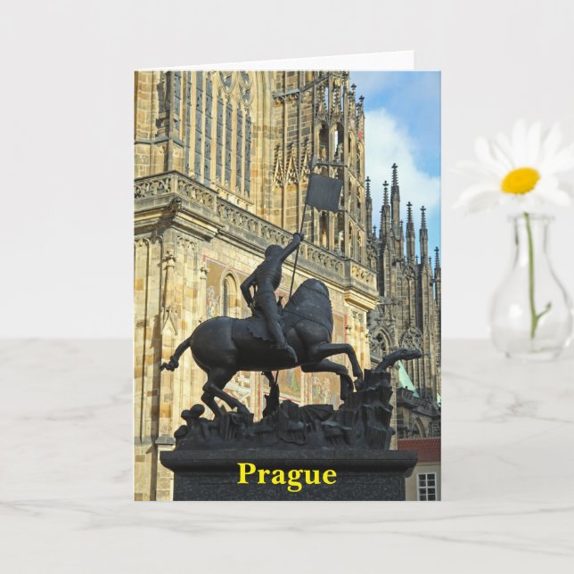 Cartão Estátua de Praga (Planta pequena)