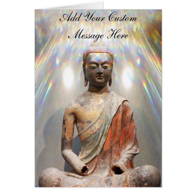 Cartão Estátua de Siddhartha Gautama (Frente)