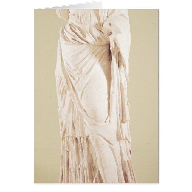 Cartão Estátua de uma mulher (Frente)