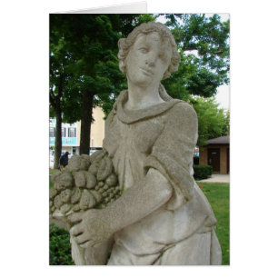 Cartão Estátua de Washington, Iowa no parque