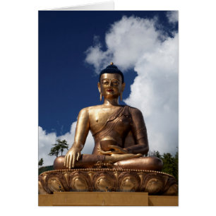 Cartão Estátua do Buda Sentado