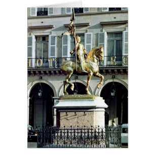 Cartão Estátua equestre de Joan of Arc