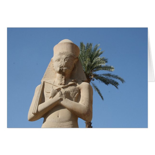 Cartão estátua rainha de karnak (Frente Horizontal)