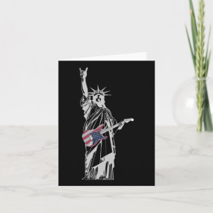 Cartão Estátua Rocking Da Liberdade 4 De Julho