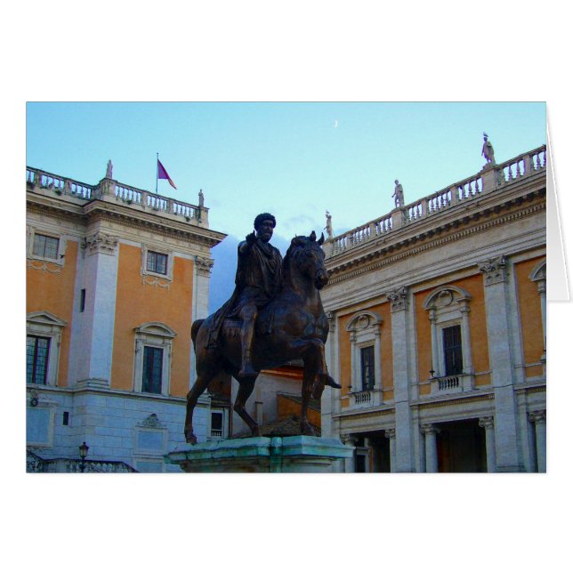 Cartão estátua romana (Frente Horizontal)