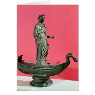 Cartão Estatueta da deusa Sequana