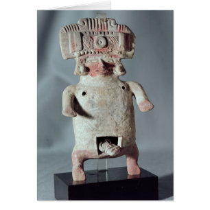 Cartão Estatueta de uma mulher que dá o nascimento